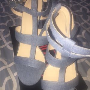 Blue Denim Open Toe